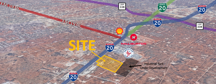 6801 Murphy Road, Odessa, TX - aerial  map view