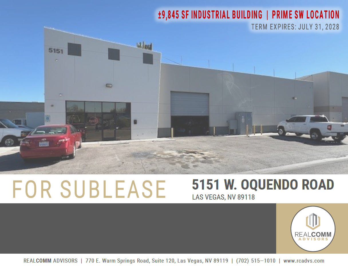 5151 W Oquendo Rd, Las Vegas, NV for lease Building Photo- Image 1 of 5