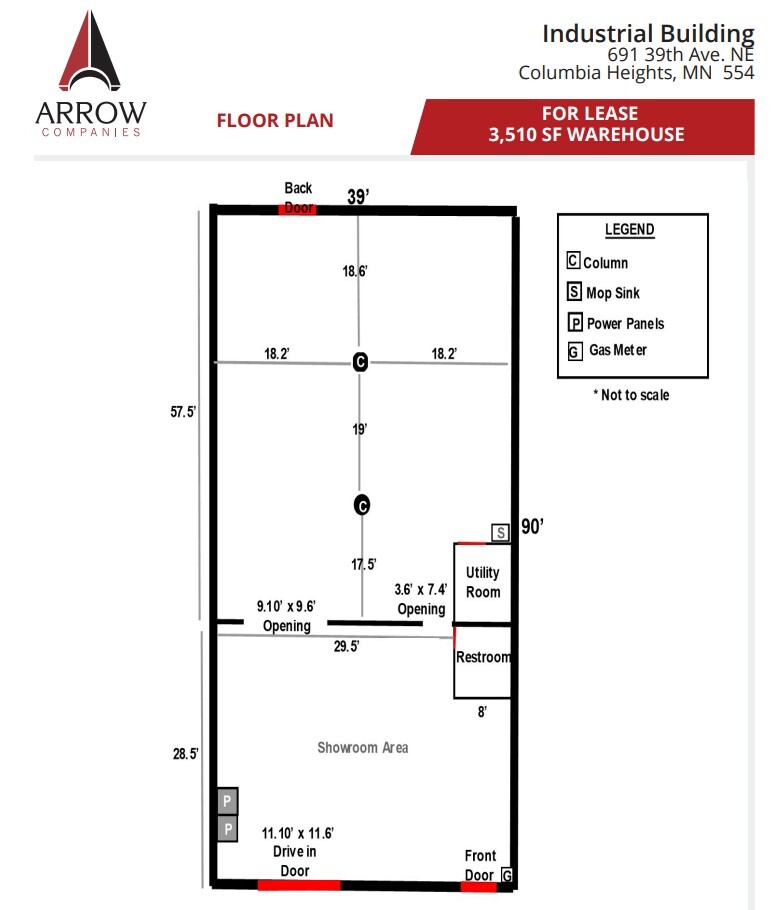 691 NE 39th Ave, Minneapolis, MN for lease Floor Plan- Image 1 of 1