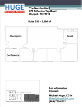 870 S Denton Tap Rd, Coppell, TX for lease Floor Plan- Image 1 of 6