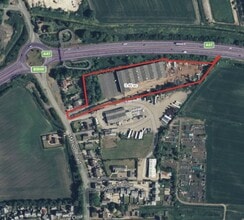 Station Rd, Peterborough, CAM - AERIAL  map view