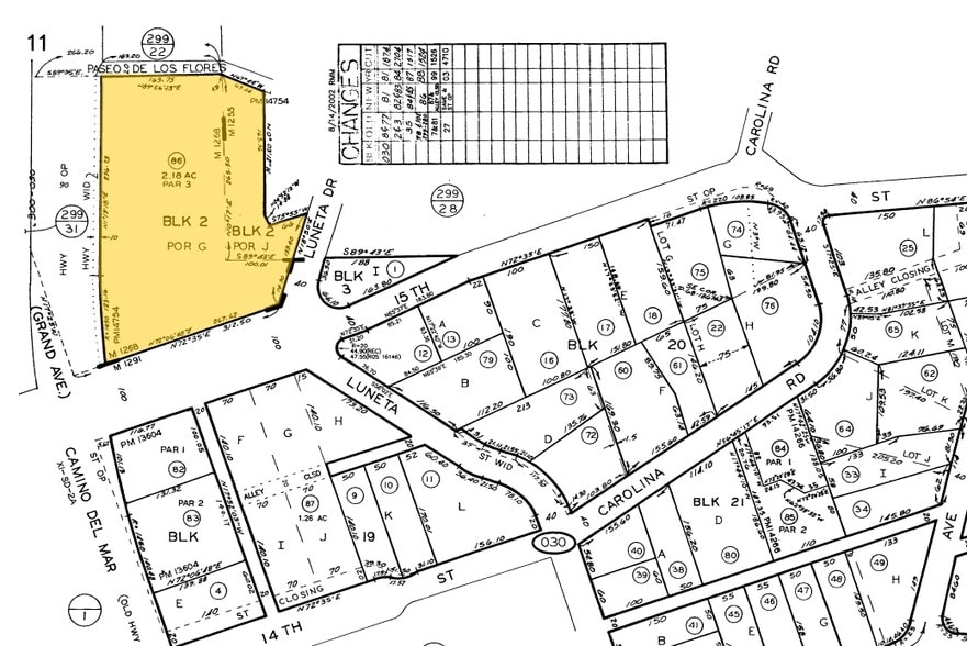 1555 Camino del Mar, Del Mar, CA for lease - Plat Map - Image 2 of 12