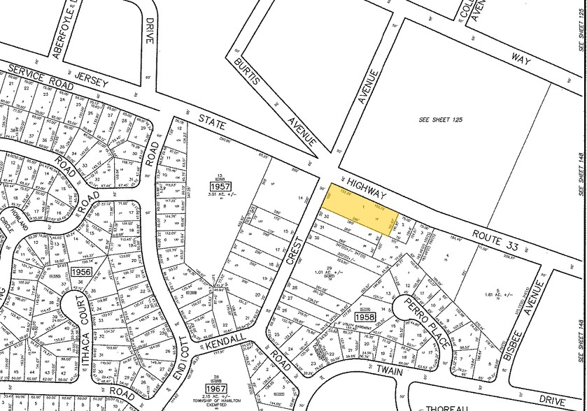 1629-1637 Route 33, Trenton, NJ for lease - Plat Map - Image 2 of 10