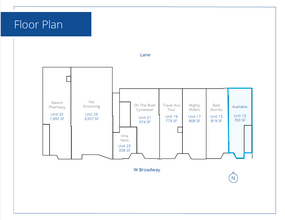 13 Broadway W, Vancouver, BC for lease Floor Plan- Image 2 of 2