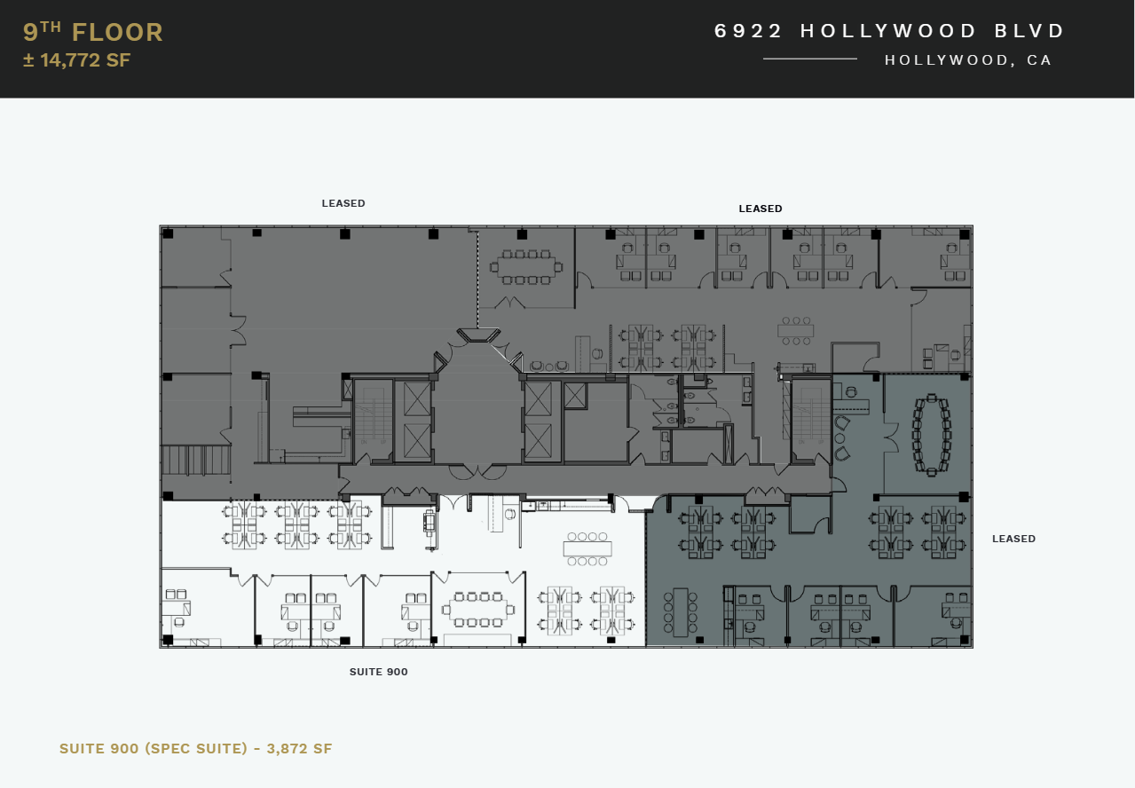 6922 Hollywood Blvd, Los Angeles, CA for lease Floor Plan- Image 1 of 1