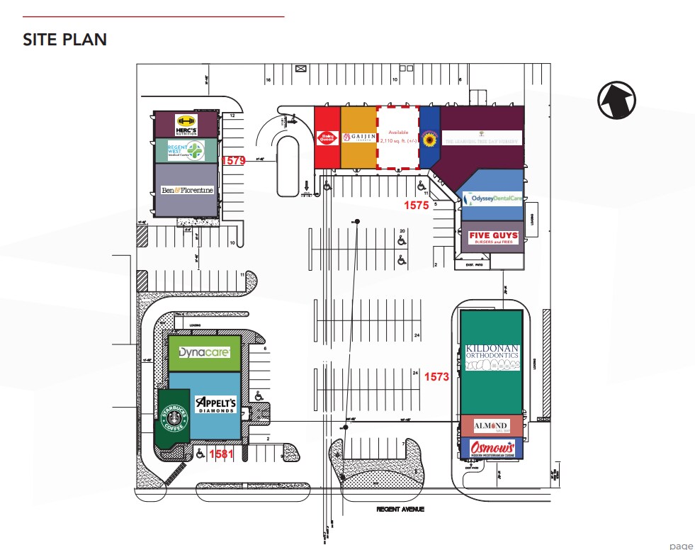 1575 Regent Av W, Winnipeg, MB for lease Site Plan- Image 1 of 1