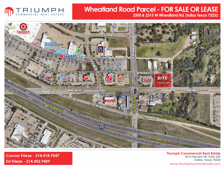 Wheatland Rd & Hill Oak Dr, Dallas, TX for sale - Building Photo - Image 1 of 2