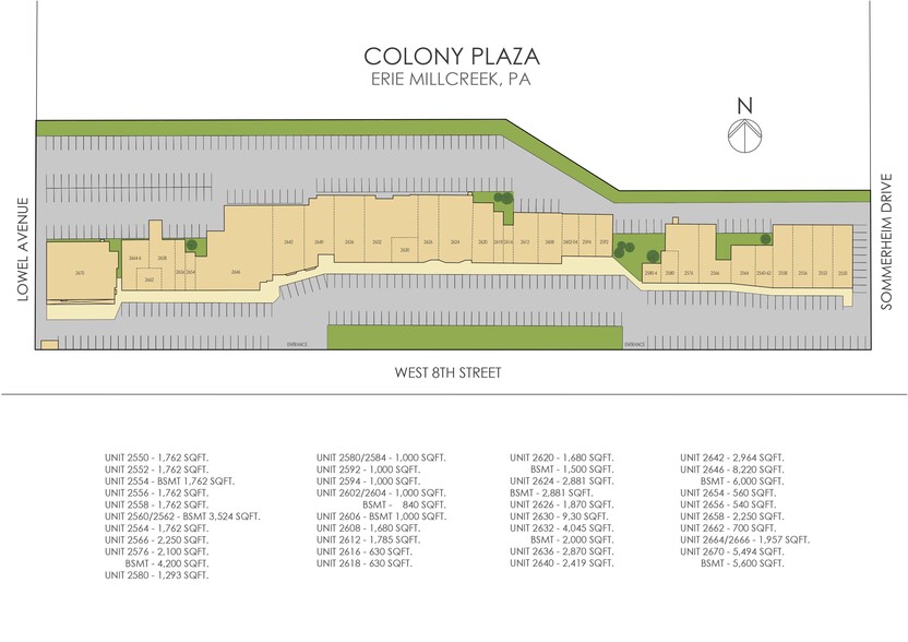 2662 W 8th St, Erie, PA for lease - Site Plan - Image 2 of 6