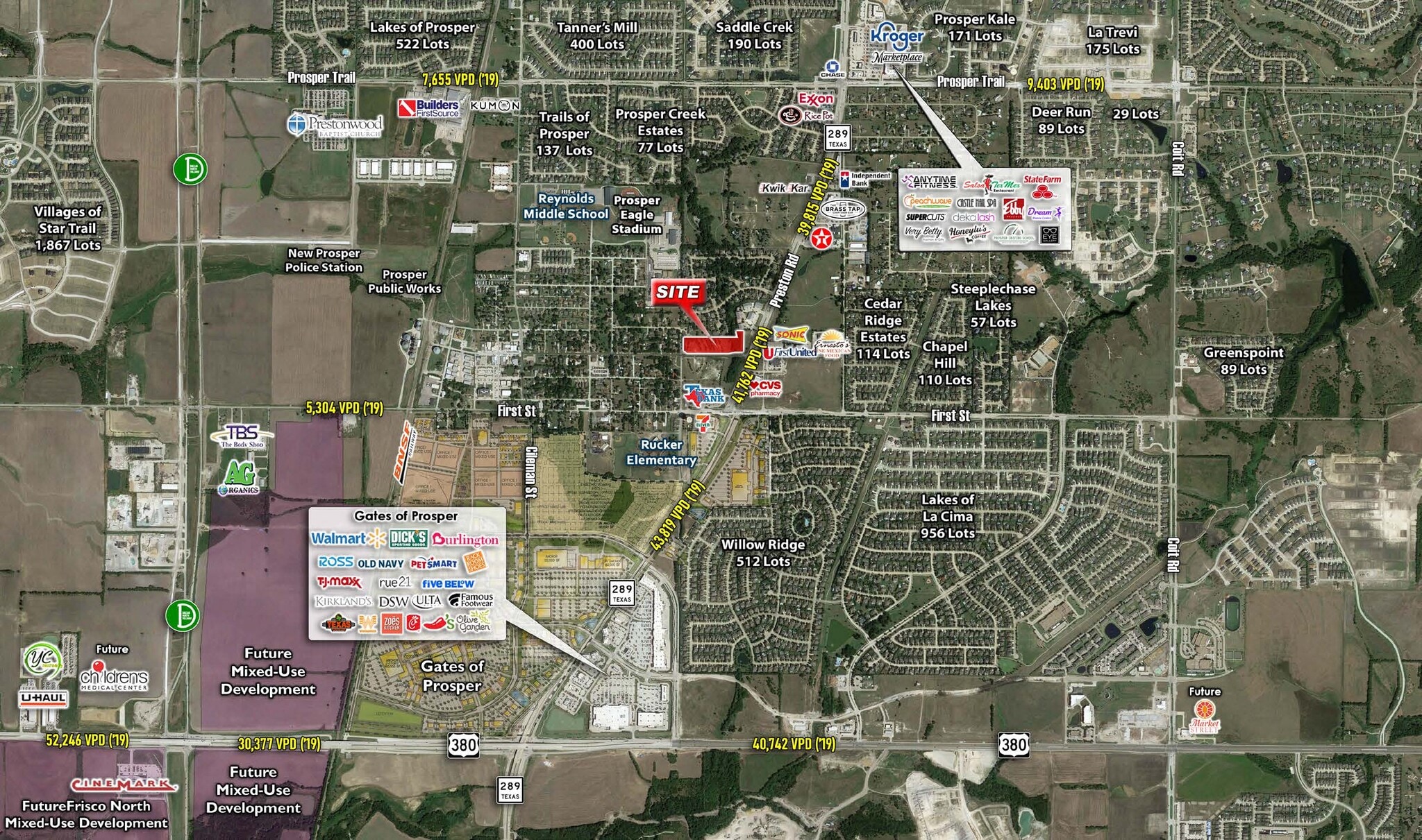 Broadway St, Prosper, TX for sale Aerial- Image 1 of 1