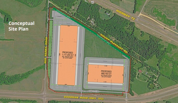 Hwy 302 & Red Banks Rd, Red Banks, MS for sale - Site Plan - Image 1 of 3