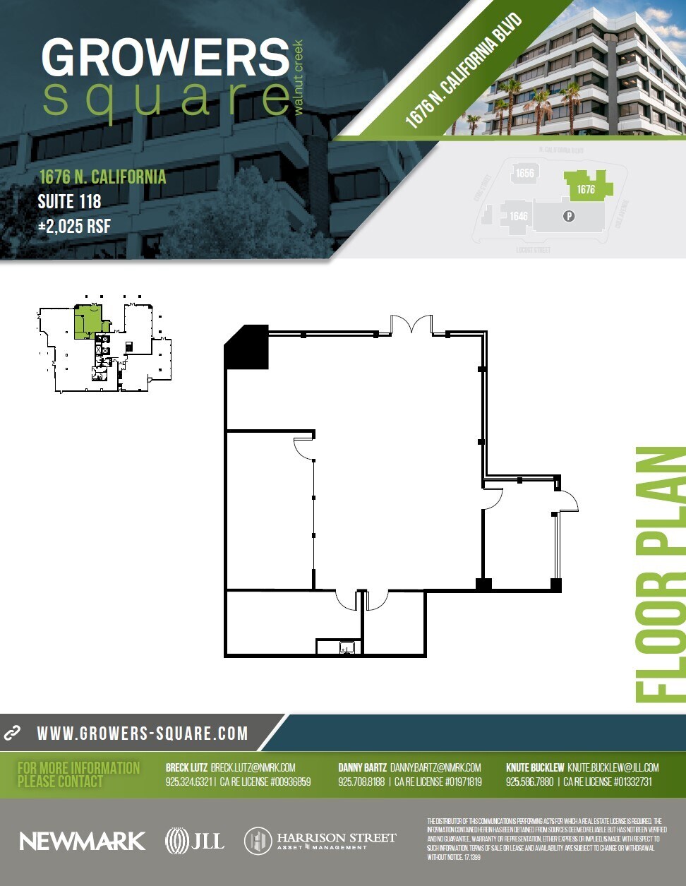 1676 N California Blvd, Walnut Creek, CA for lease Floor Plan- Image 1 of 1