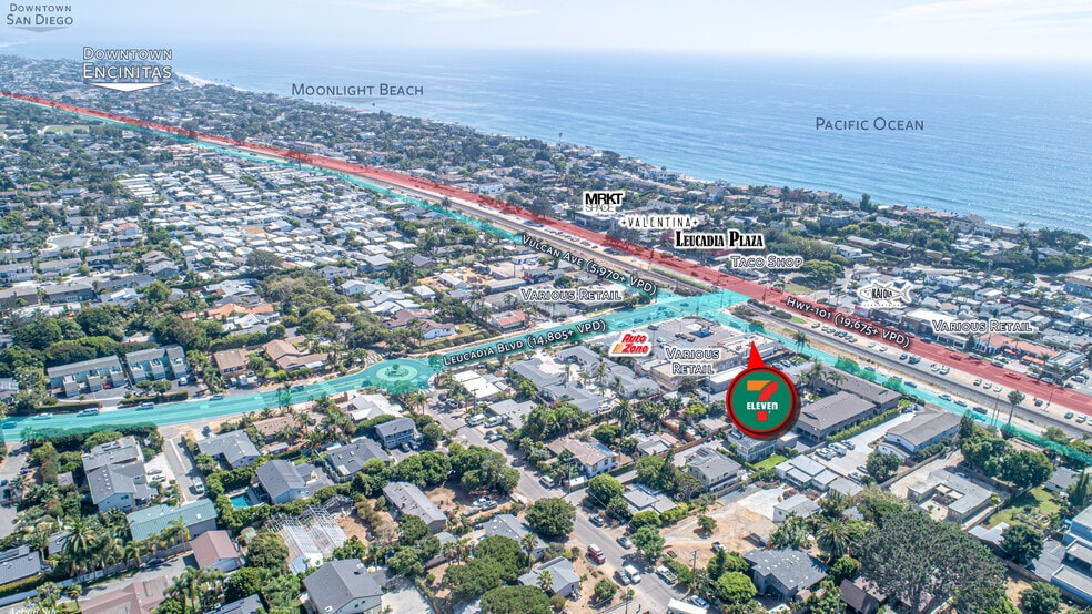 102130 Leucadia Blvd, Encinitas, CA 92024 TROPHY 7ELEVEN W/ GAS