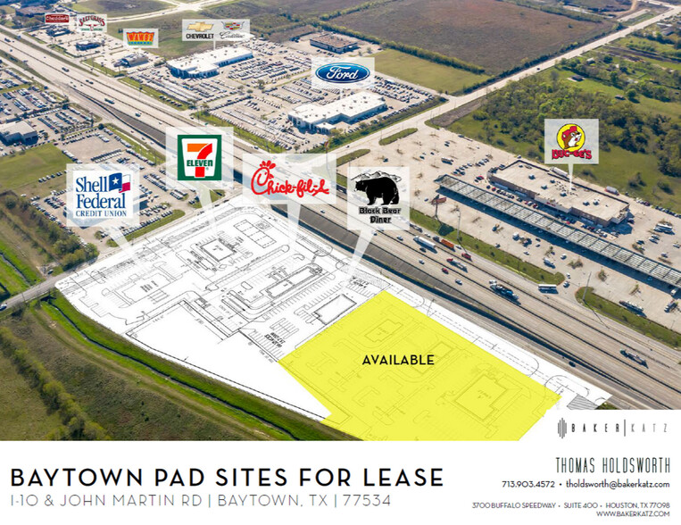 9204 E Freeway Service Rd, Baytown, TX for lease - Building Photo - Image 1 of 1