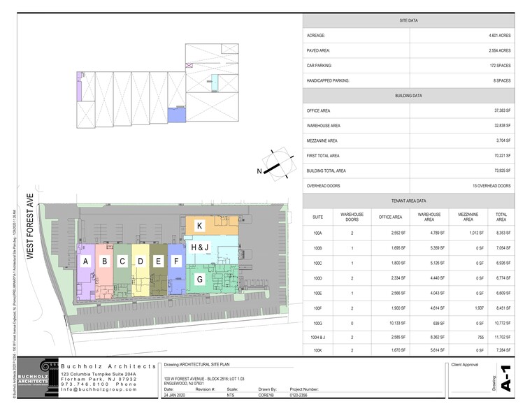 100 W Forest Ave, Englewood, NJ for lease - Site Plan - Image 2 of 6