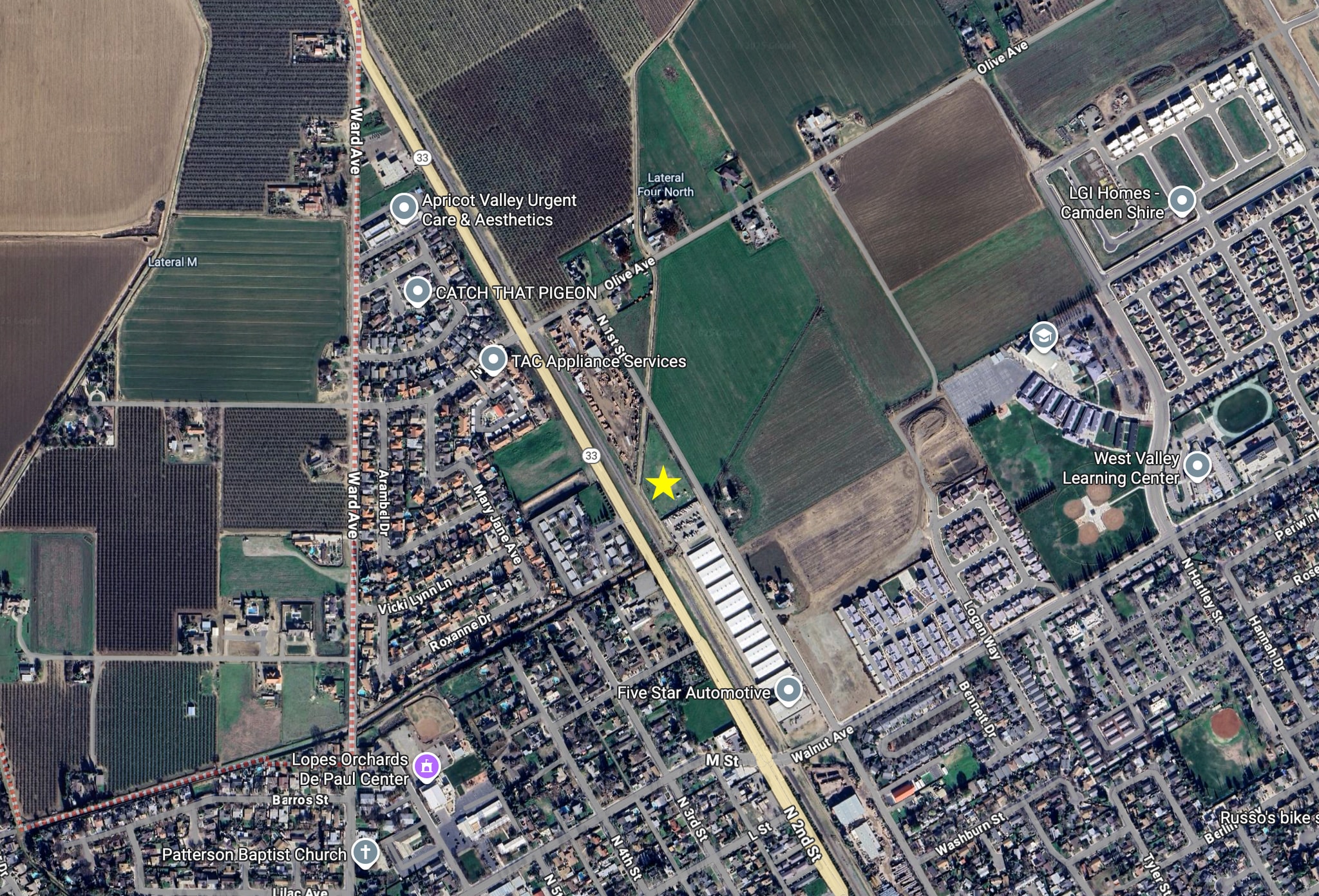 975 N 1st St, Patterson, CA for lease Aerial- Image 1 of 2