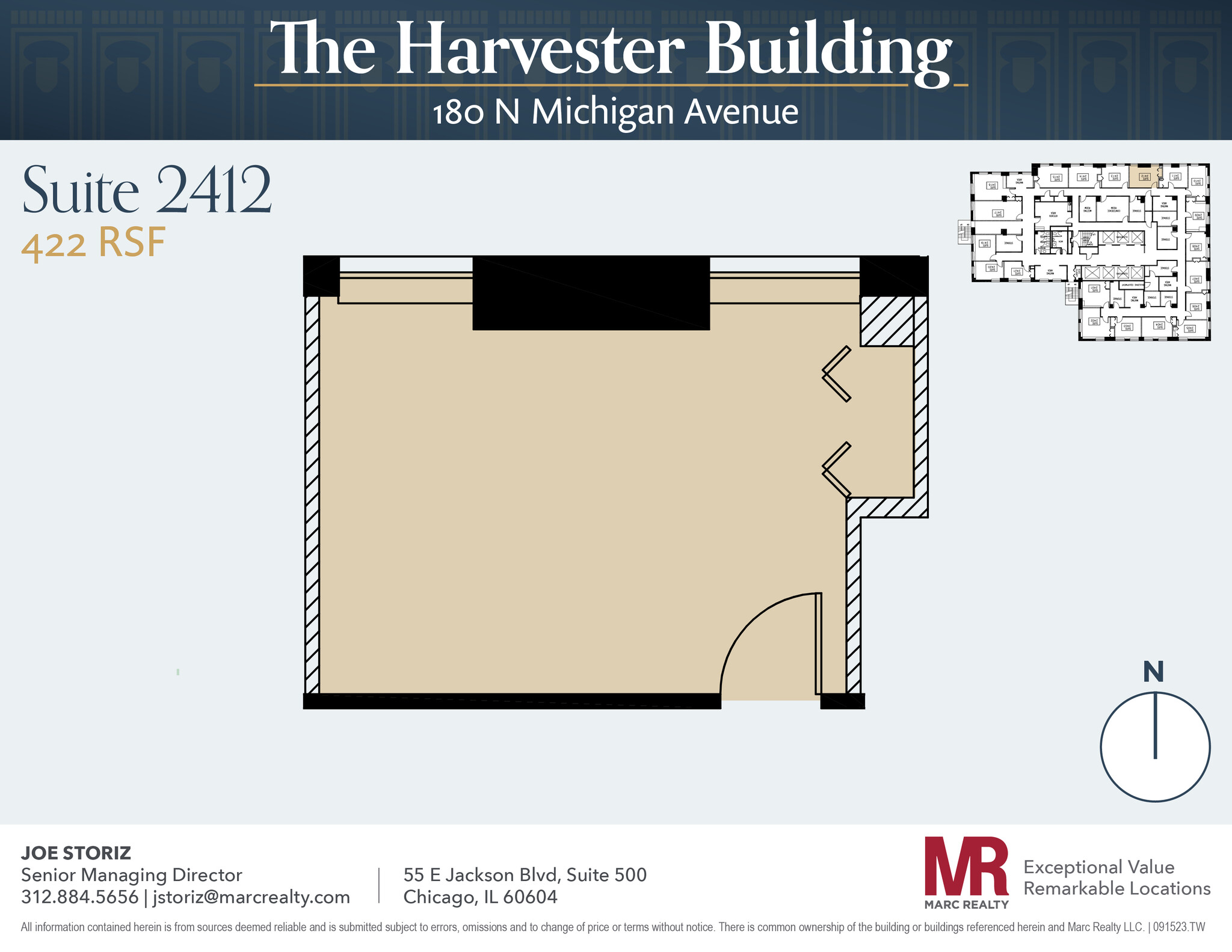 180 N Michigan Ave, Chicago, IL for lease Floor Plan- Image 1 of 3