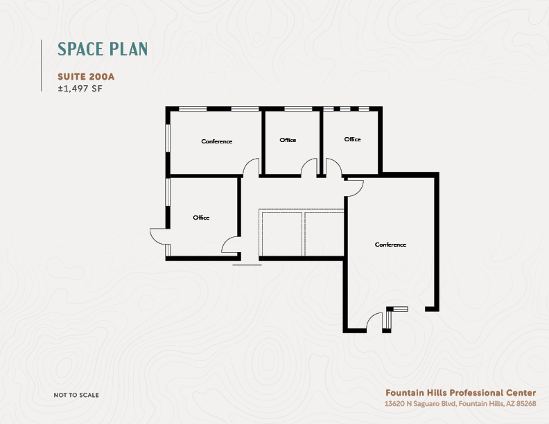 13620 N Saguaro Blvd, Fountain Hills, AZ for lease Floor Plan- Image 1 of 2