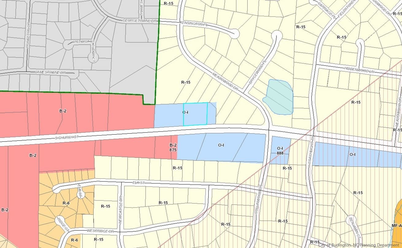 3231 S Church St, Burlington, NC 27215 1.87 Acres Main Rd/S Church St