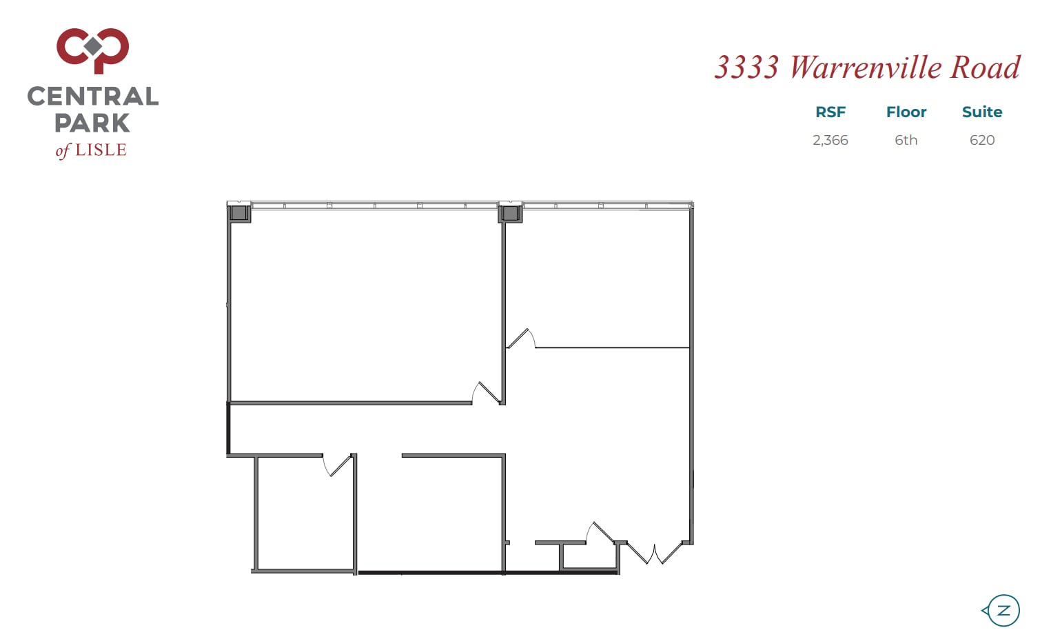 3333 Warrenville Rd, Lisle, IL for lease Floor Plan- Image 1 of 1