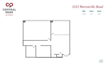 3333 Warrenville Rd, Lisle, IL for lease Floor Plan- Image 1 of 1