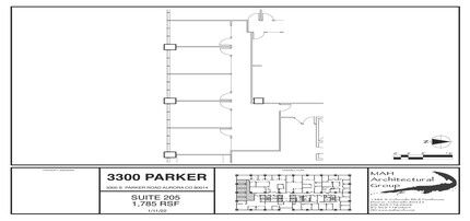 3300 S Parker Rd, Aurora, CO for lease Floor Plan- Image 1 of 1