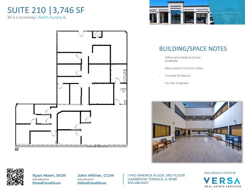 161 S Lincolnway, North Aurora, IL for lease Floor Plan- Image 1 of 2