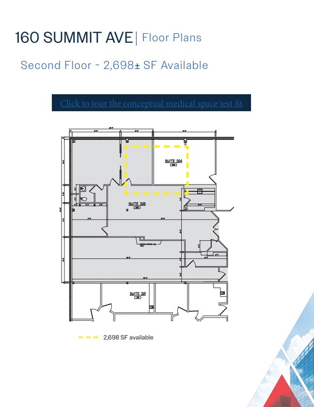 160 Summit Ave, Montvale, NJ for lease Floor Plan- Image 1 of 1