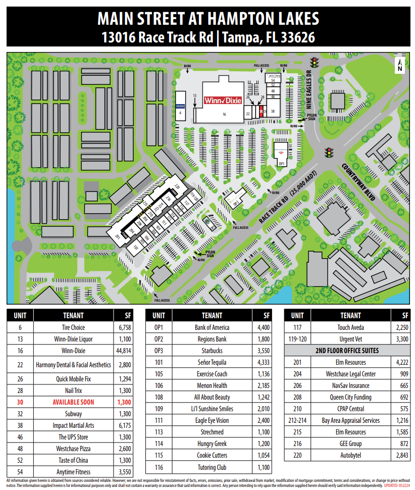 13016-13038 Race Track Rd, Tampa, FL for lease Site Plan- Image 1 of 1