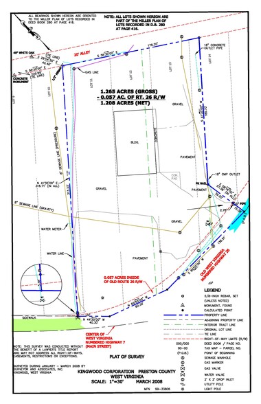 333 E Main St, Kingwood, WV for lease - Plat Map - Image 1 of 3