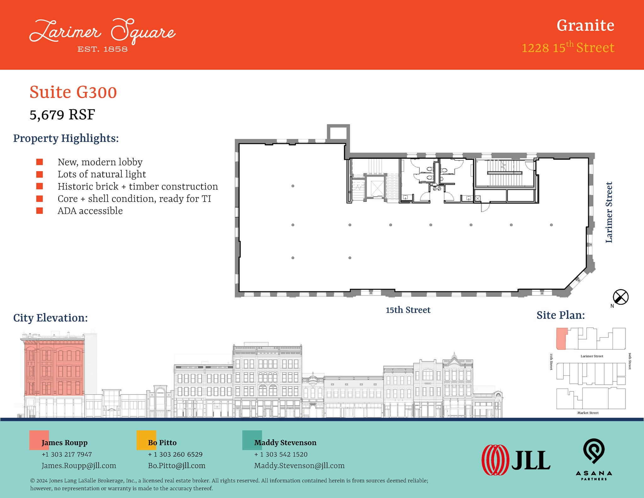 1400-1498 Larimer St, Denver, CO for lease Floor Plan- Image 1 of 2