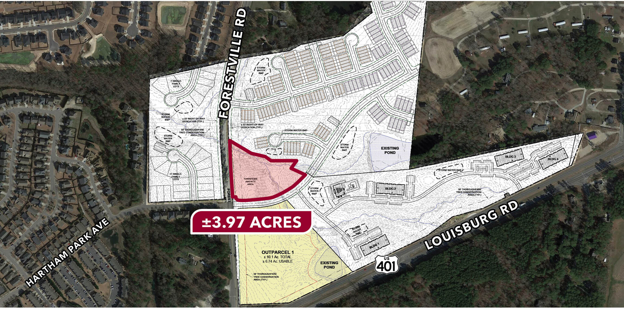 0 Forestville Rd, Wake Forest, NC for sale Site Plan- Image 1 of 3