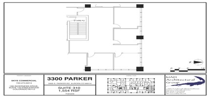 3300 S Parker Rd, Aurora, CO for lease Floor Plan- Image 1 of 1