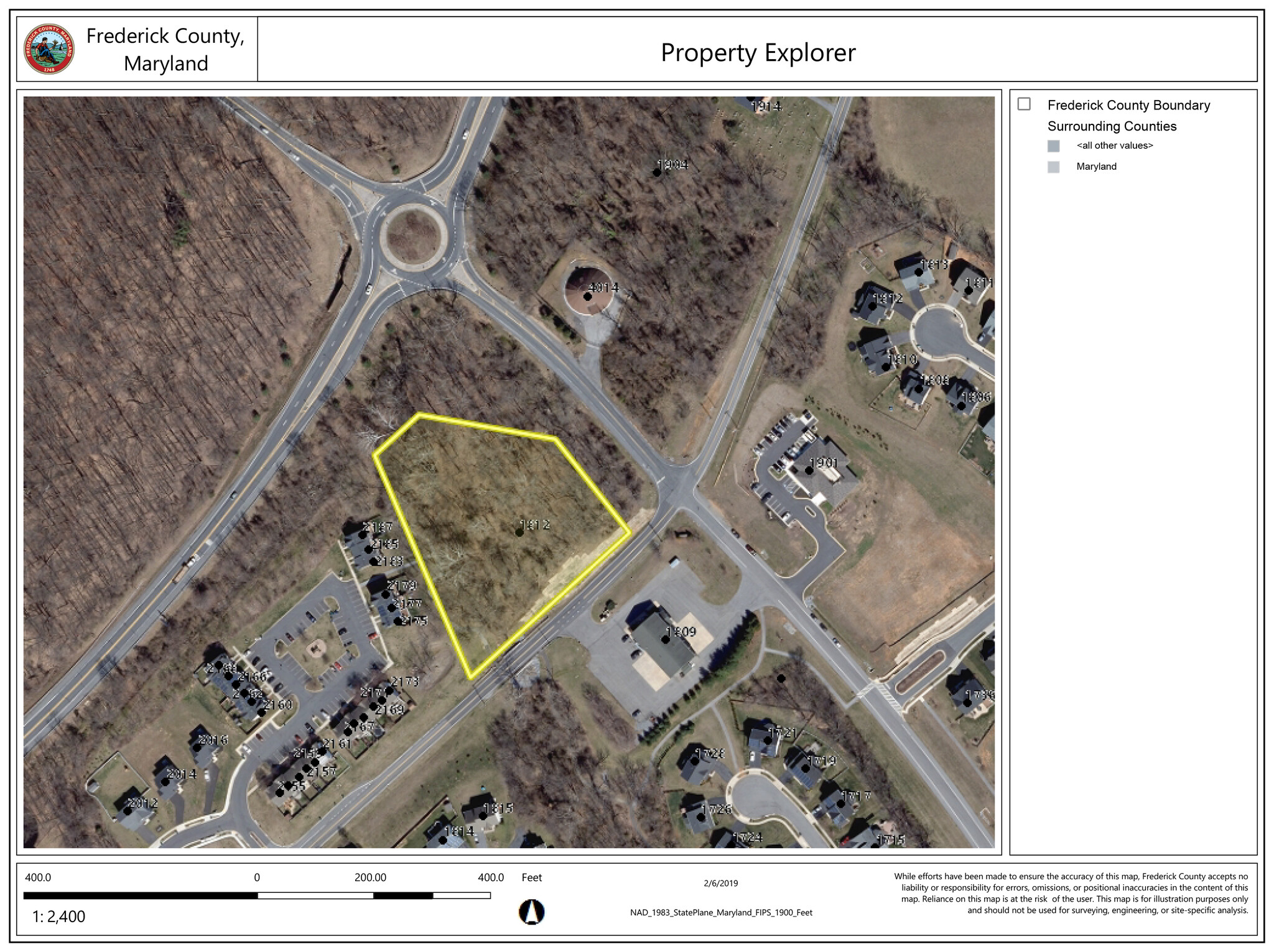 1812 Ballenger Creek Pike, Point Of Rocks, MD for sale Plat Map- Image 1 of 3