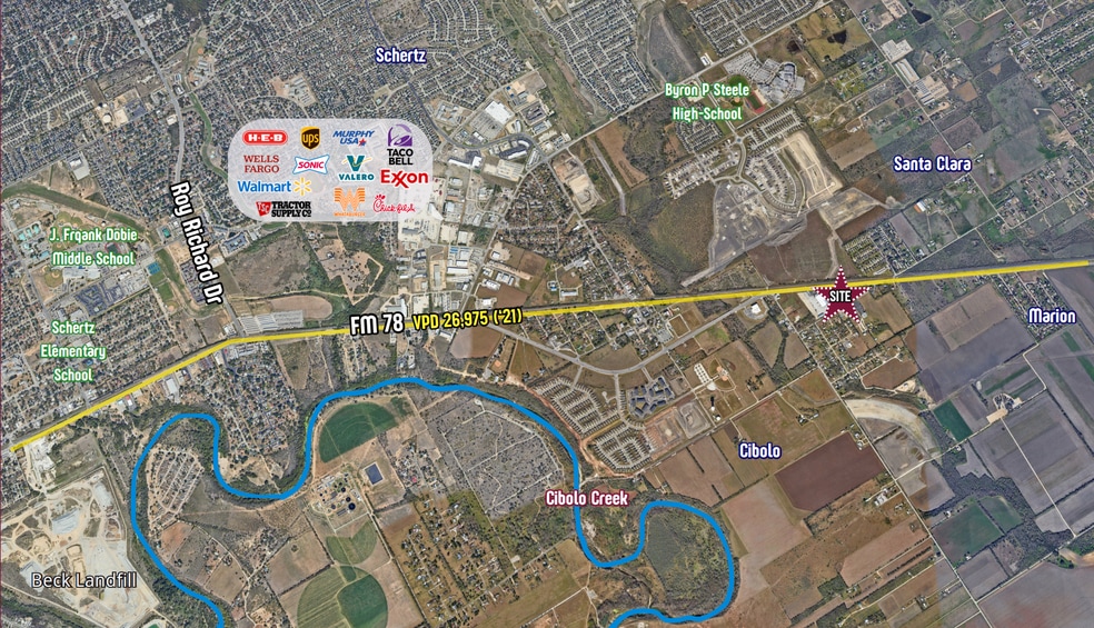 240 E FM 78, Cibolo, TX for sale - Aerial - Image 3 of 3