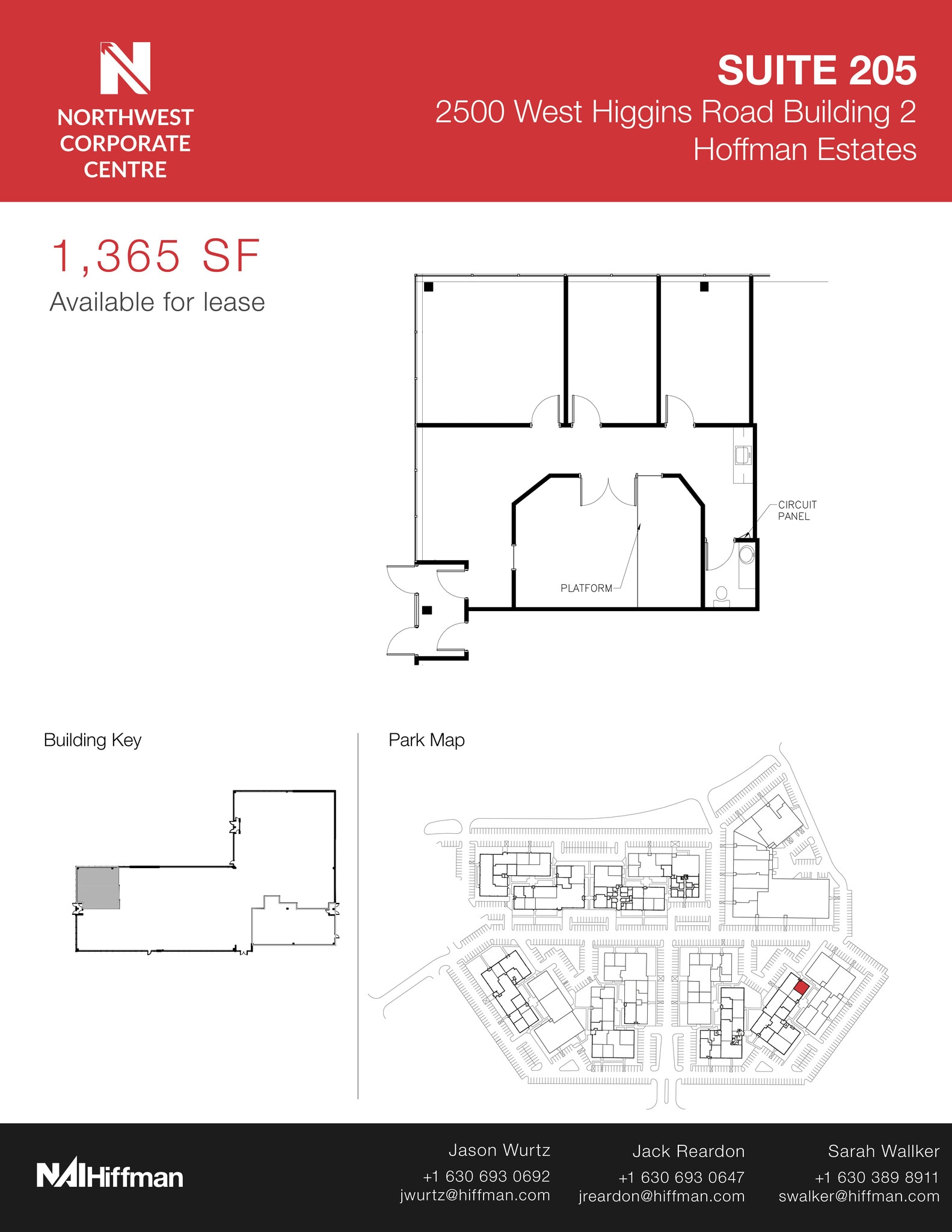 2500 W Higgins Rd, Hoffman Estates, IL for lease Floor Plan- Image 1 of 1