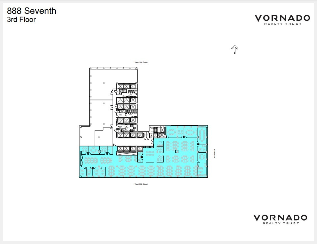 888 7th Ave, New York, NY for lease Floor Plan- Image 1 of 1