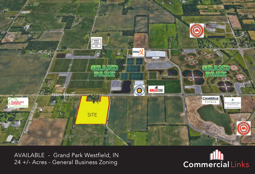 186th, Westfield, IN for sale - Aerial - Image 1 of 3