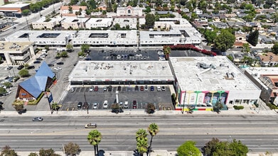 16909-16933 Devonshire St, Granada Hills, CA - AERIAL map view
