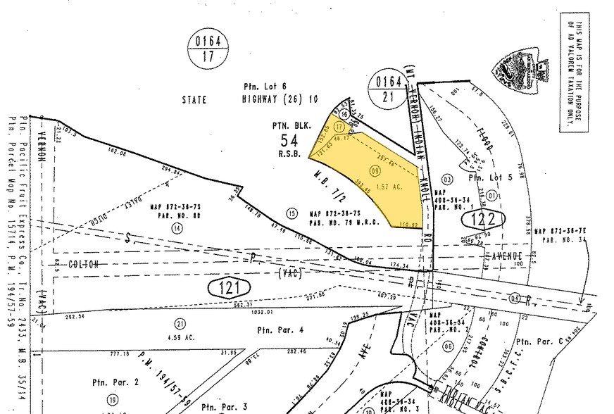 201 S Vernon Ct, Colton, CA for sale - Plat Map - Image 2 of 5