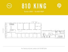 810 King St, Alexandria, VA for lease Floor Plan- Image 1 of 1