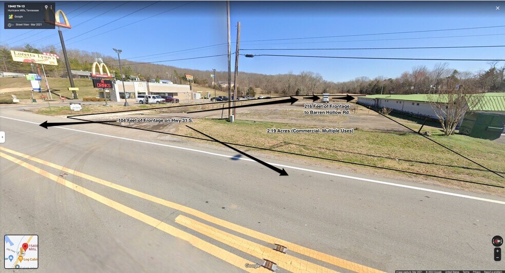 Hwy 13 S, Hurricane Mills, TN 37078