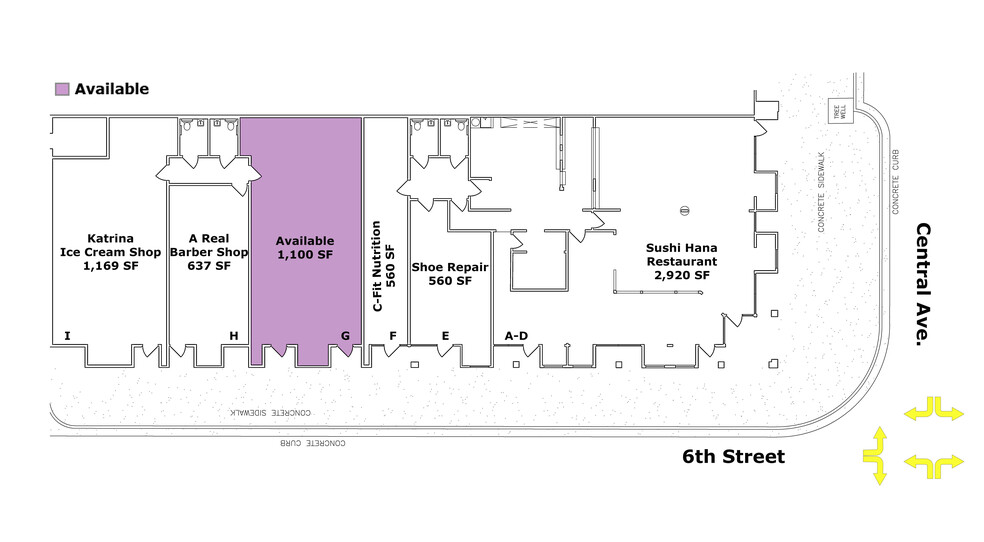 521 Central Ave NW, Albuquerque, NM for lease - Site Plan - Image 3 of 4