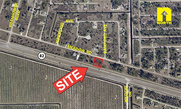 3376-3380 Meadow Rd, Lehigh Acres, FL for sale Aerial- Image 1 of 2