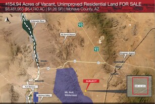 ±154.94 AC Vacant Residential Land - Land