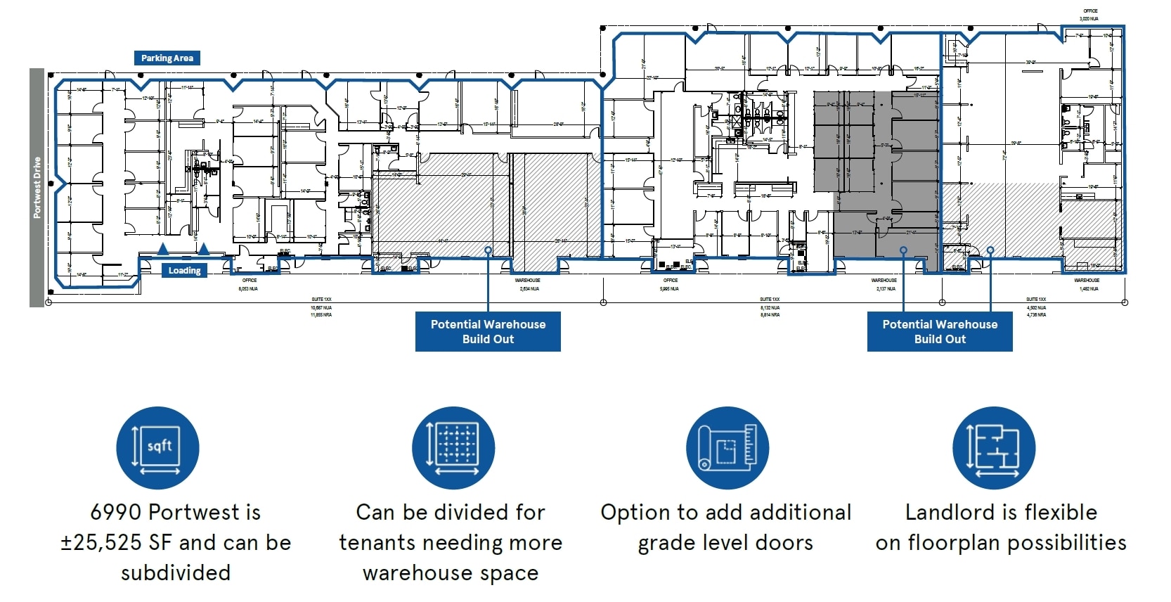 6950 Portwest Dr, Houston, TX for lease Floor Plan- Image 1 of 5