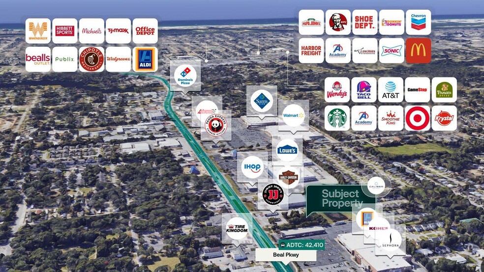 794 Beal Pky N, Fort Walton Beach, FL for sale - Aerial - Image 2 of 3