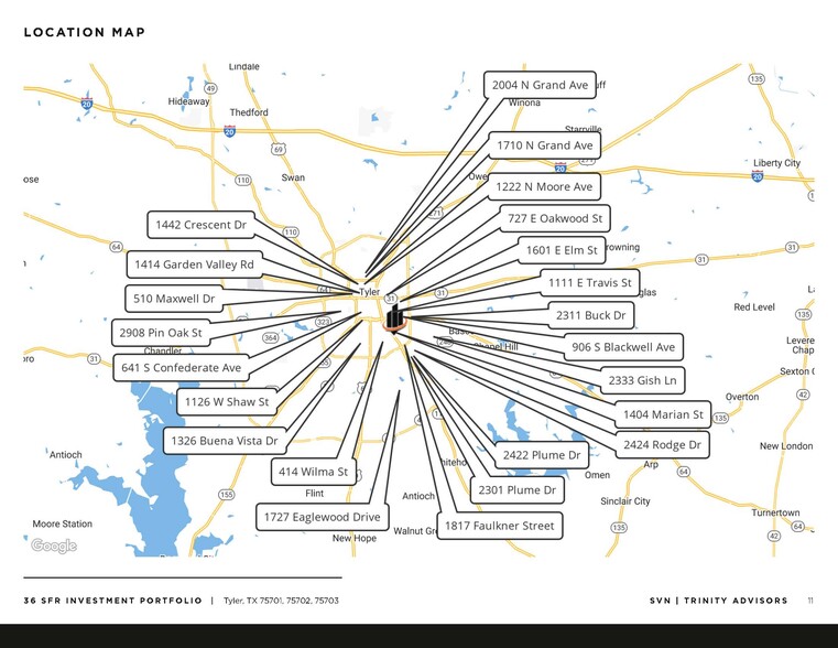38 SFR Investment Portfolio - Tyler, TX portfolio of 38 properties for sale on LoopNet.com - Building Photo - Image 2 of 21