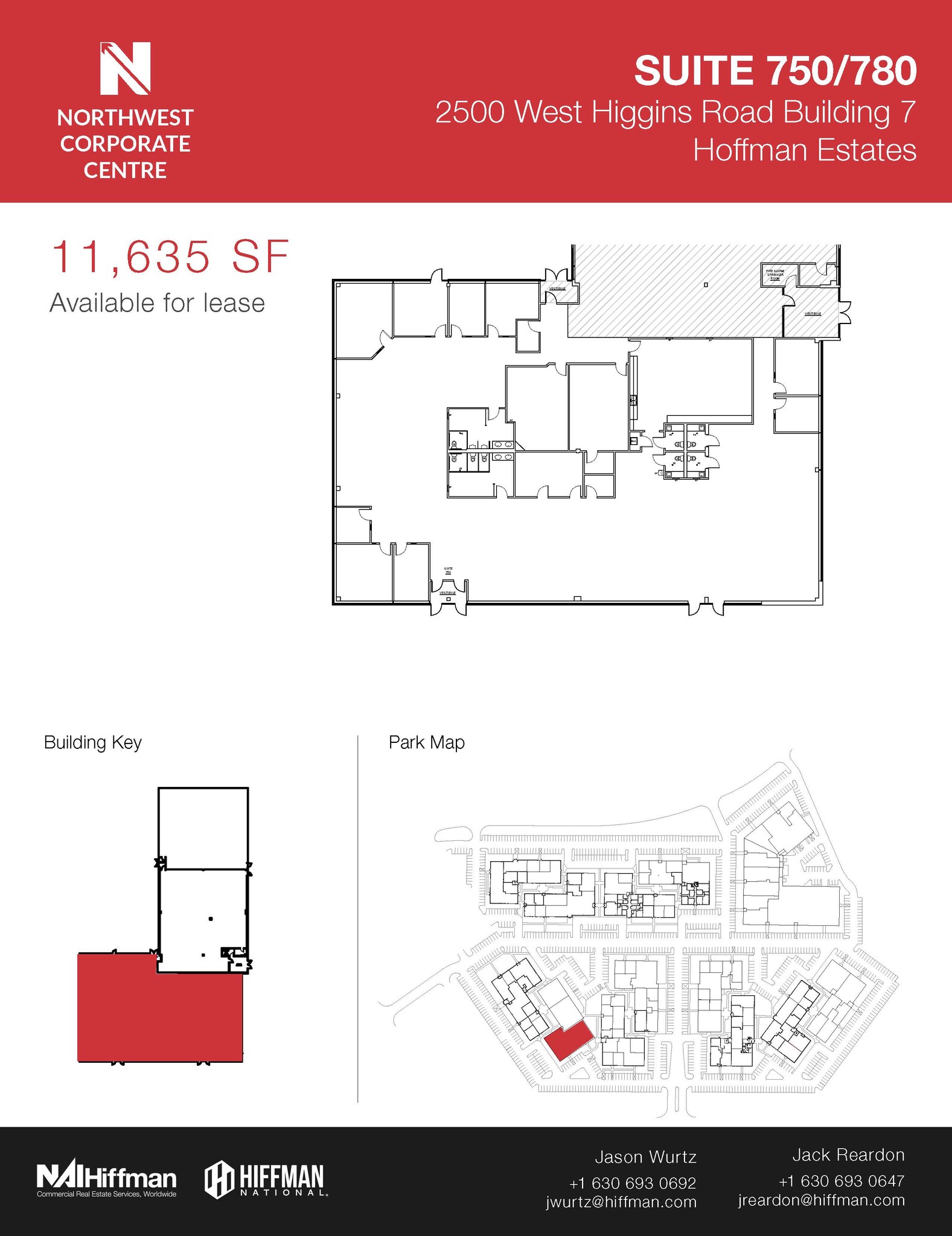 2500 W Higgins Rd, Hoffman Estates, IL for lease Floor Plan- Image 1 of 1