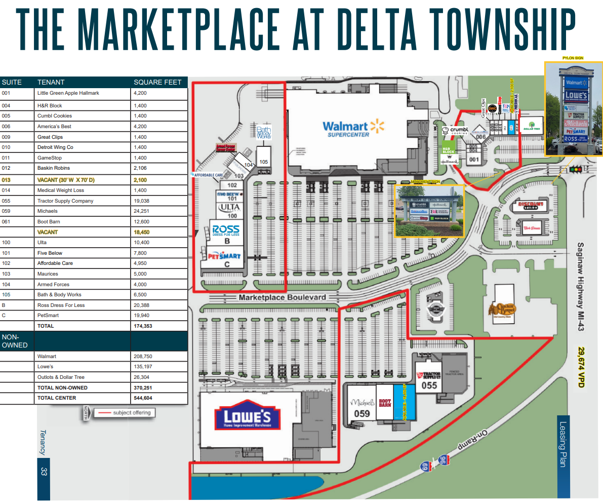 416-510 N Marketplace Blvd, Lansing, MI for lease Site Plan- Image 1 of 1