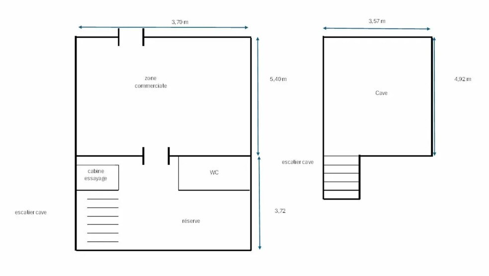Retail in Arcachon for lease - Floor Plan - Image 2 of 2